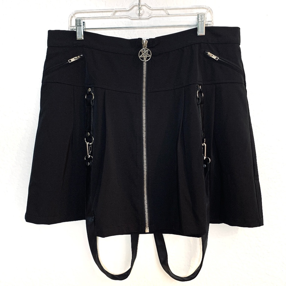 Killstar Blaire B*tch Black School Girl Kawaii Punk Gothic Mini Skirt 3XL